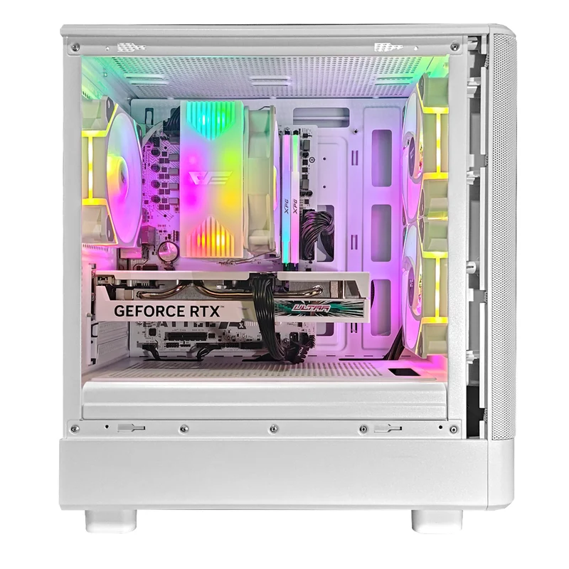 Alpha DB330M Mesh White Desktop Gaming PC | AMD Ryzen 5 5500 | 16GB RAM | 512GB SSD | RTX 4060 | Windows 11 Pro