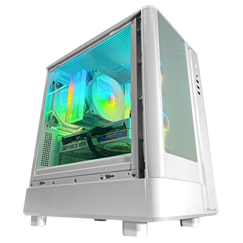 Alpha DB330M Mesh White Desktop Gaming PC | AMD Ryzen 5 5500 | 16GB RAM | 512GB SSD | RTX 4060 | Windows 11 Pro