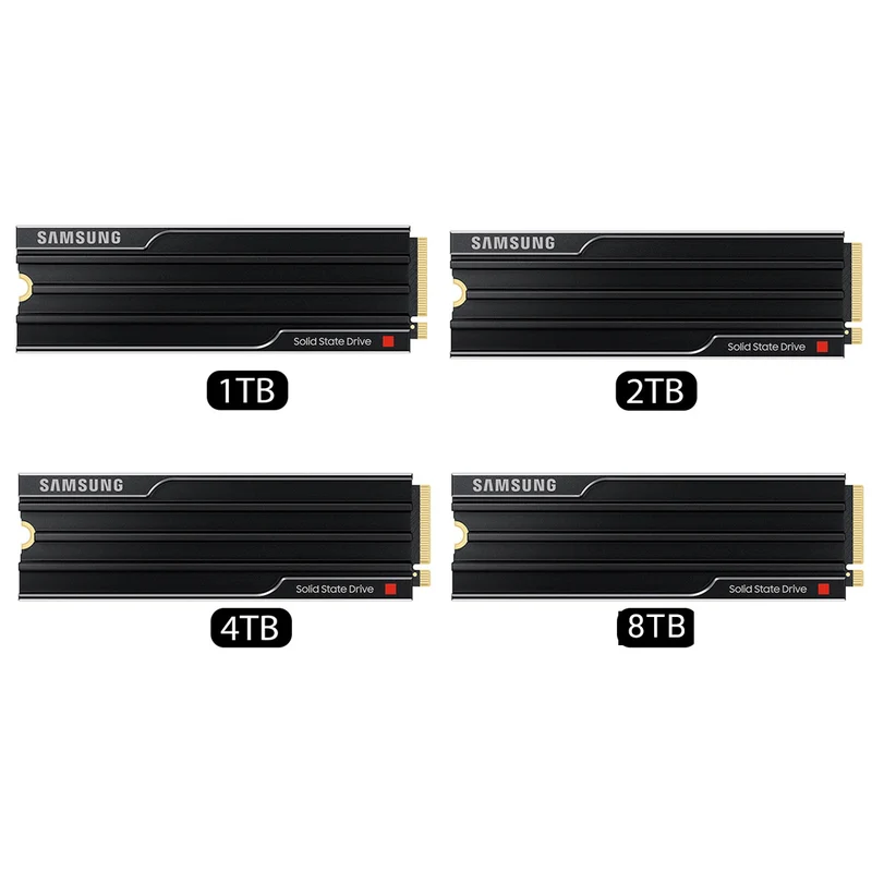 Samsung 9100 Pro PCIe 5.0 x4 NVMe M.2 SSD with Heatsink (1TB, 2TB, 4TB, 8TB)