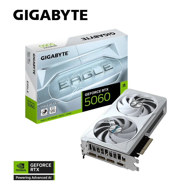 Gigabyte GeForce RTX 5060 Eagle OC Ice 8GB GDDR7 Graphics Card
