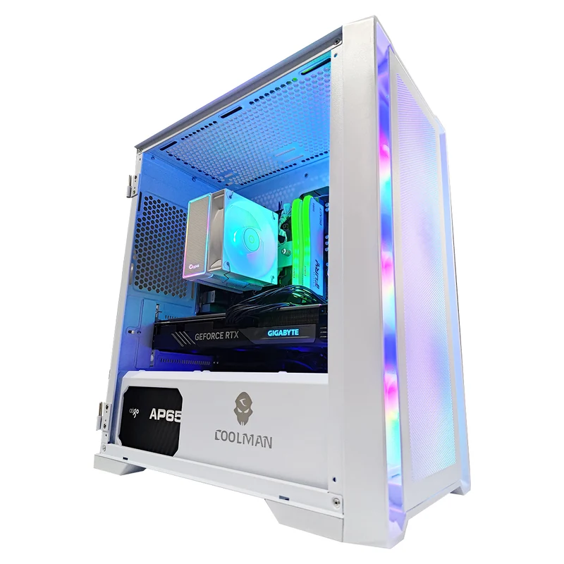 Alpha Ruby White Desktop Gaming PC | Ryzen 5 5500 | 16GB RAM | 512GB SSD | RTX 4060 | Windows 11 Pro