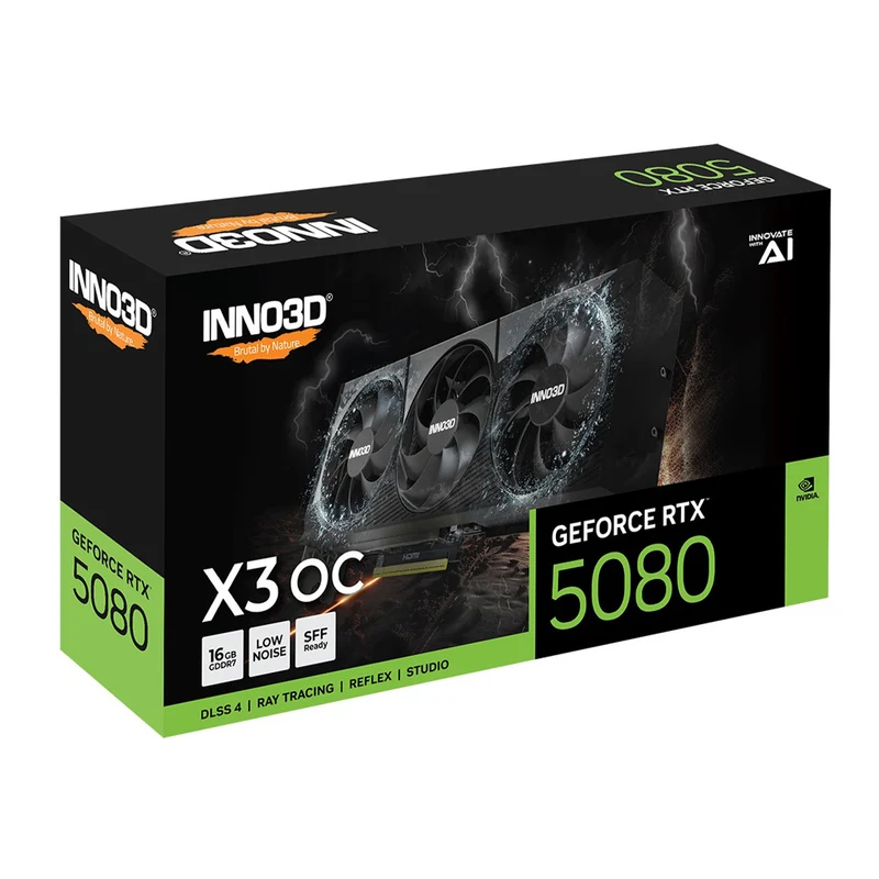 INNO3D GeForce RTX 5080 X3 OC 16GB GDDR7 Graphics Card (N50803-16D7X-17603930)