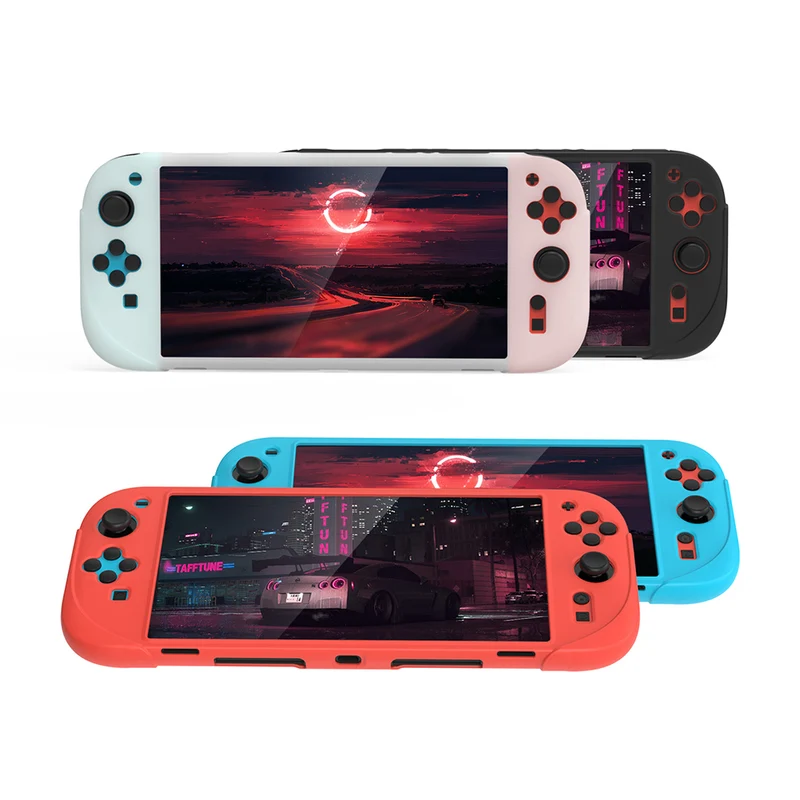 Dobe Silicone Protective Case for Nintendo Switch 2 (TNS-3158) (Black, Blue, Misty White, Red)