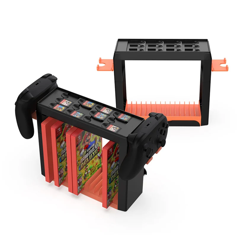 Dobe Multifunctional Storage Stand Kit for Nintendo Switch 2 / Nintendo Switch / Nintendo Switch OLED (Black/Orange) TNS-19051B