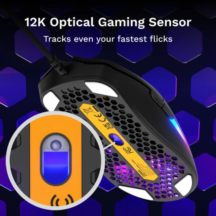 Glorious Model O Eternal Ultralight RGB Wired Gaming Mouse (Black, White)