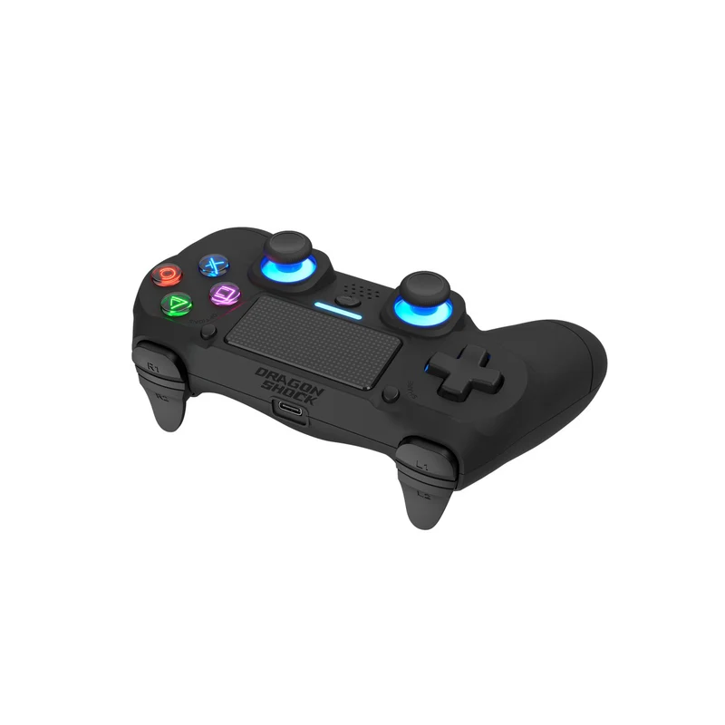 Dragonwar Dragon Shock Mizar+ Wireless Controller Compatible With PS4/PC/Mobile (Black, Grey Camo)