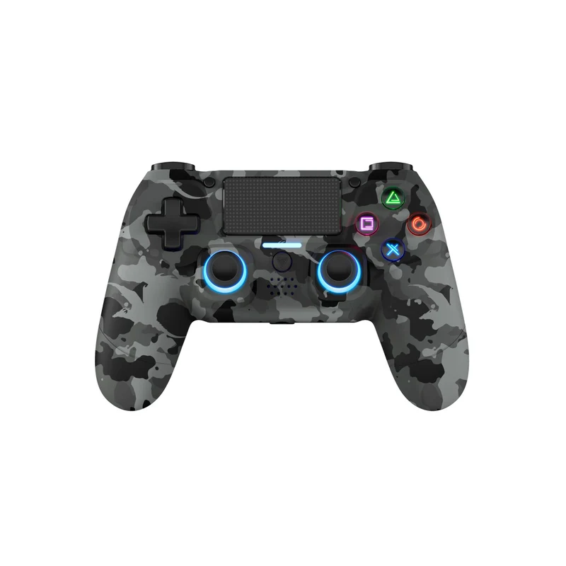 Dragonwar Dragon Shock Mizar+ Wireless Controller Compatible With PS4/PC/Mobile (Black, Grey Camo)