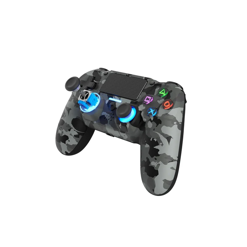 Dragonwar Dragon Shock Mizar+ Wireless Controller Compatible With PS4/PC/Mobile (Black, Grey Camo)