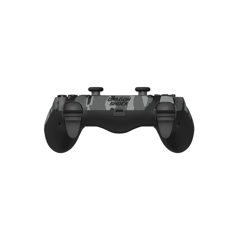 Dragonwar Dragon Shock Mizar+ Wireless Controller Compatible With PS4/PC/Mobile (Black, Grey Camo)