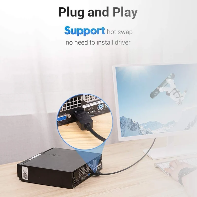 Vention DisplayPort to DVI Cable - 2M (HAFBH)