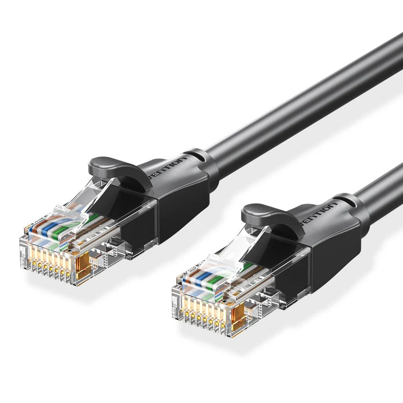 Vention Cat6 UTP Patch Cable - (Black) (1M, 2M, 3M, 5M, 10M, 15M, 20M, 30M) (IBEBF, IBEBH, IBEBI, IBEBJ, IBEBL, IBEBN, IBEBQ, IBEBT)
