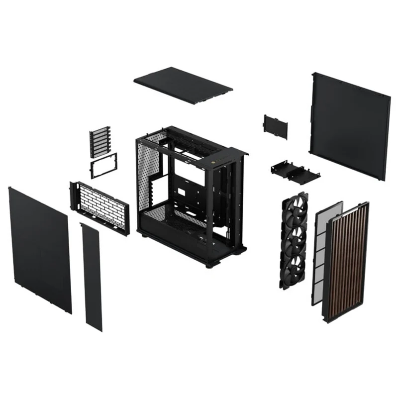 Fractal Design North XL Computer Case (Charcoal Black Mesh,Chalk White Mesh) (FD-C-NOR1X-01, FD-C-NOR1X-03)