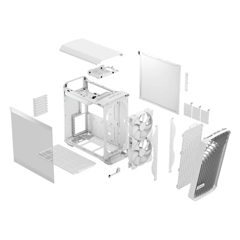 Fractal Design Torrent Compact Computer Case (RGB Black TG Light Tint, RGB White TG Clear Tint) (FD-C-TOR1C-02, FD-C-TOR1C-05)