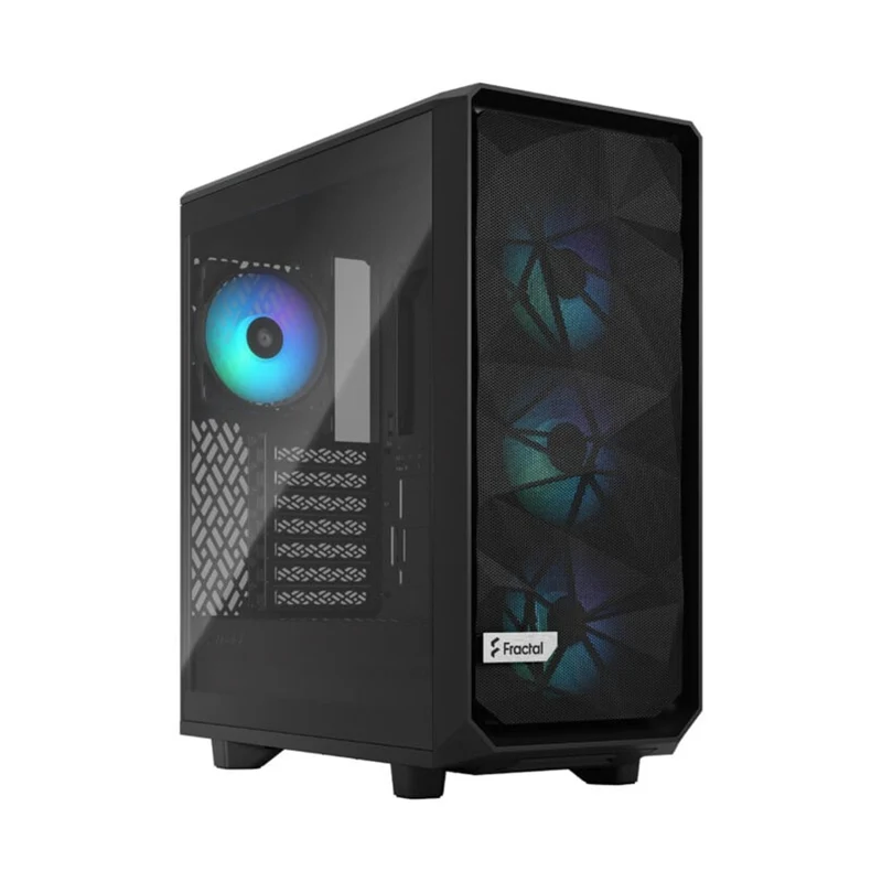 Fractal Design Meshify 2 Compact Computer Case (RGB Black TG Light Tint, RGB White TG Clear Tint) (FD-C-MES2C-06, FD-C-MES2C-08)