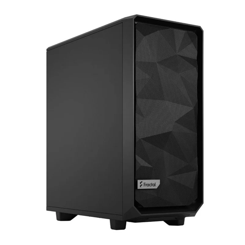 Fractal Design Meshify 2 Compact Computer Case (Black Solid, Black TG Light Tint) (FD-C-MES2C-01, FD-C-MES2C-03)