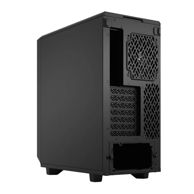Fractal Design Meshify 2 Compact Computer Case (Black Solid, Black TG Light Tint) (FD-C-MES2C-01, FD-C-MES2C-03)