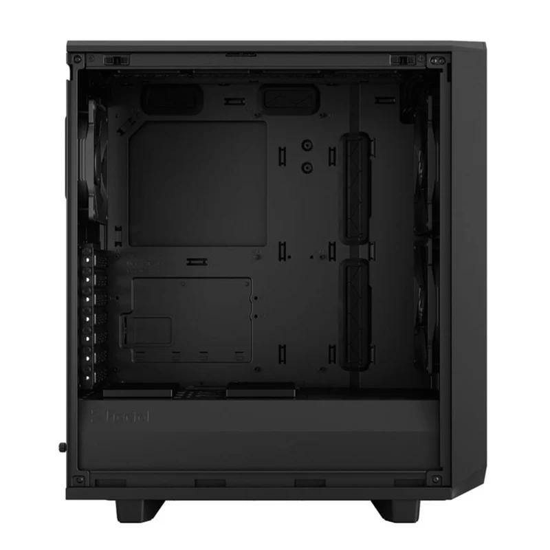Fractal Design Meshify 2 Compact Computer Case (Black Solid, Black TG Light Tint) (FD-C-MES2C-01, FD-C-MES2C-03)