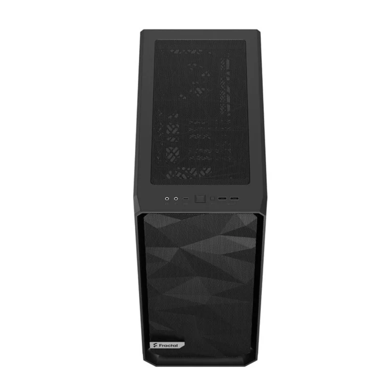 Fractal Design Meshify 2 Compact Computer Case (Black Solid, Black TG Light Tint) (FD-C-MES2C-01, FD-C-MES2C-03)
