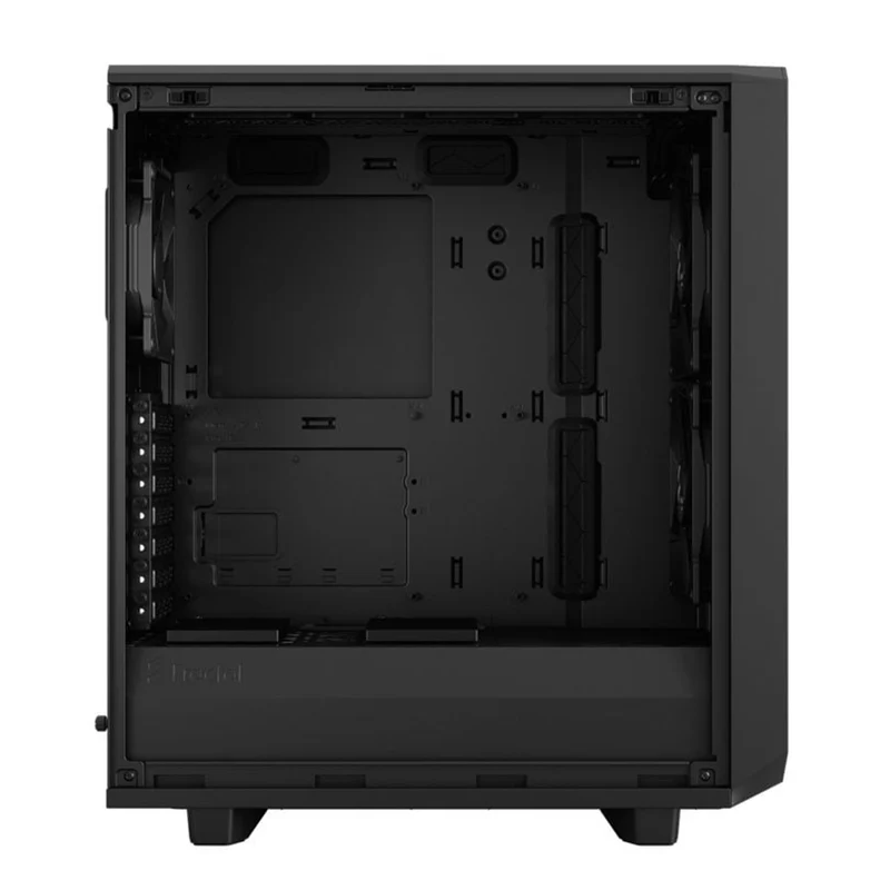 Fractal Design Meshify 2 Compact Computer Case (Black Solid, Black TG Light Tint) (FD-C-MES2C-01, FD-C-MES2C-03)