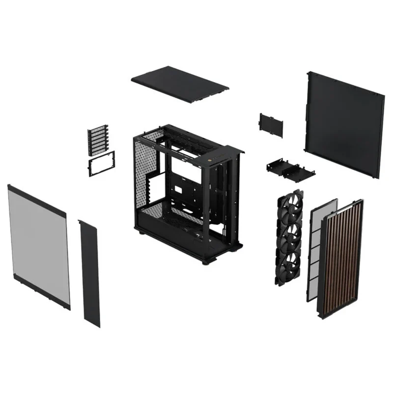 Fractal Design North XL Computer Case (Charcoal Black TG Dark Tint, Chalk White TG Clear Tint)