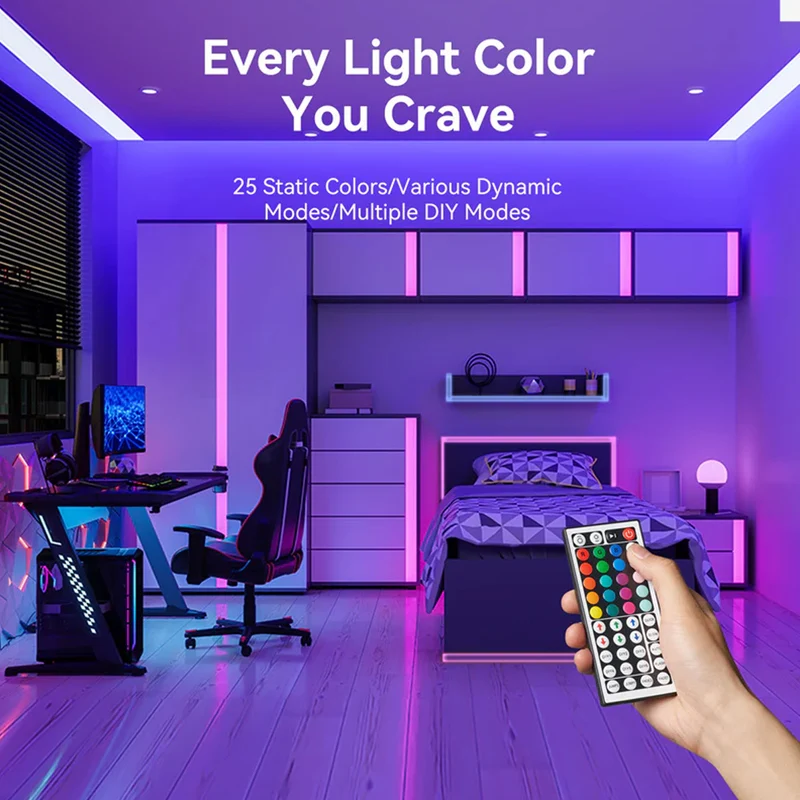 Vention Silicone Neon LED Strip Lights with IR Remote & USB 5V Power Supply - 1M, 2M (PAEWF, PAEWH)