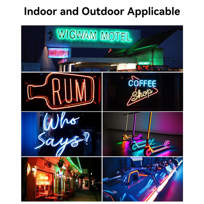 Vention Silicone Neon LED Strip Lights with IR Remote & USB 5V Power Supply - 1M, 2M (PAEWF, PAEWH)