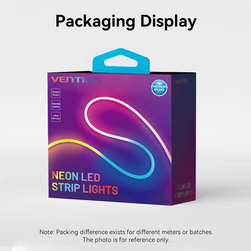 Vention Silicone Neon LED Strip Lights with IR Remote & USB 5V Power Supply - 1M, 2M (PAEWF, PAEWH)