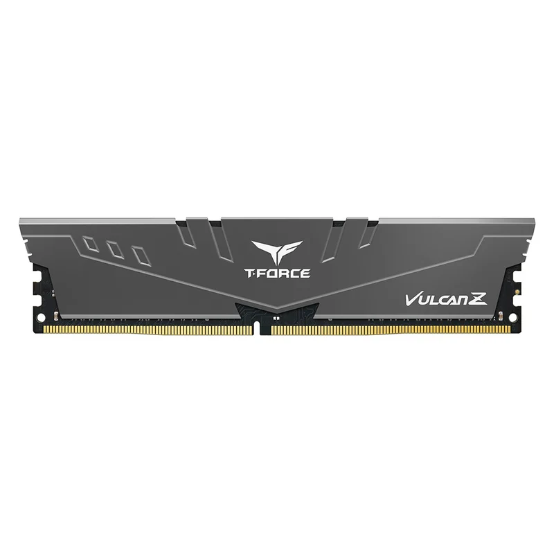 TeamGroup T-Force Vulcan Z 8GB (1x8GB) DDR4 3600MHz CL18-22-22-42 1.35V Desktop Memory (Grey) (TLZGD48G3600HC18J01)
