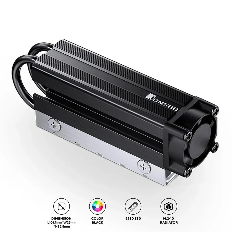 Jonsbo M.2-7 SSD Air Cooling Radiator (Black)