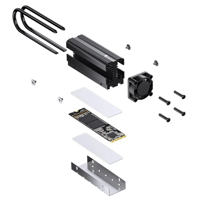 Jonsbo M.2-7 SSD Air Cooling Radiator (Black)