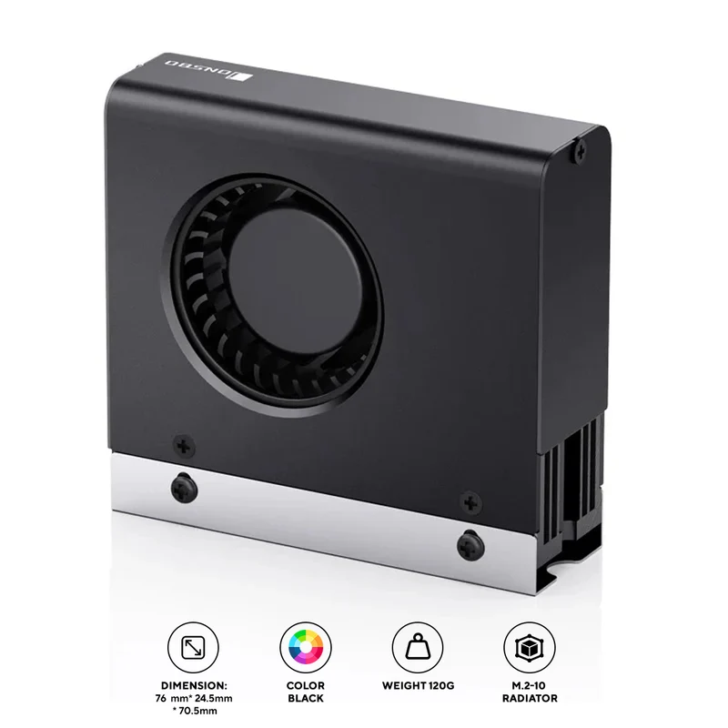 Jonsbo M.2-10 SSD Air Cooling Radiator (Black)