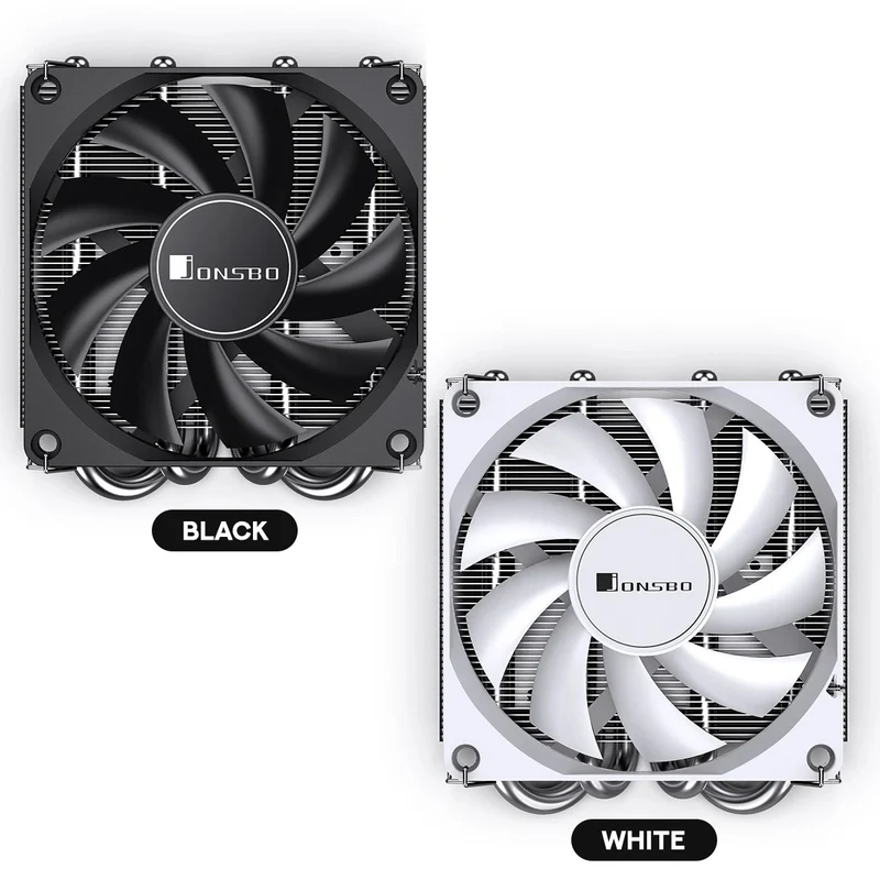 Jonsbo HP-400S Top Flow CPU Cooler (Black, White)
