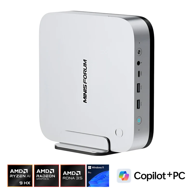 Minisforum AI X1 Pro-370 AMD Ryzen AI 9 HX 370 Processor 32GB RAM 1TB SSD AMD Radeon 890M Windows 11 Pro Mini Gaming PC