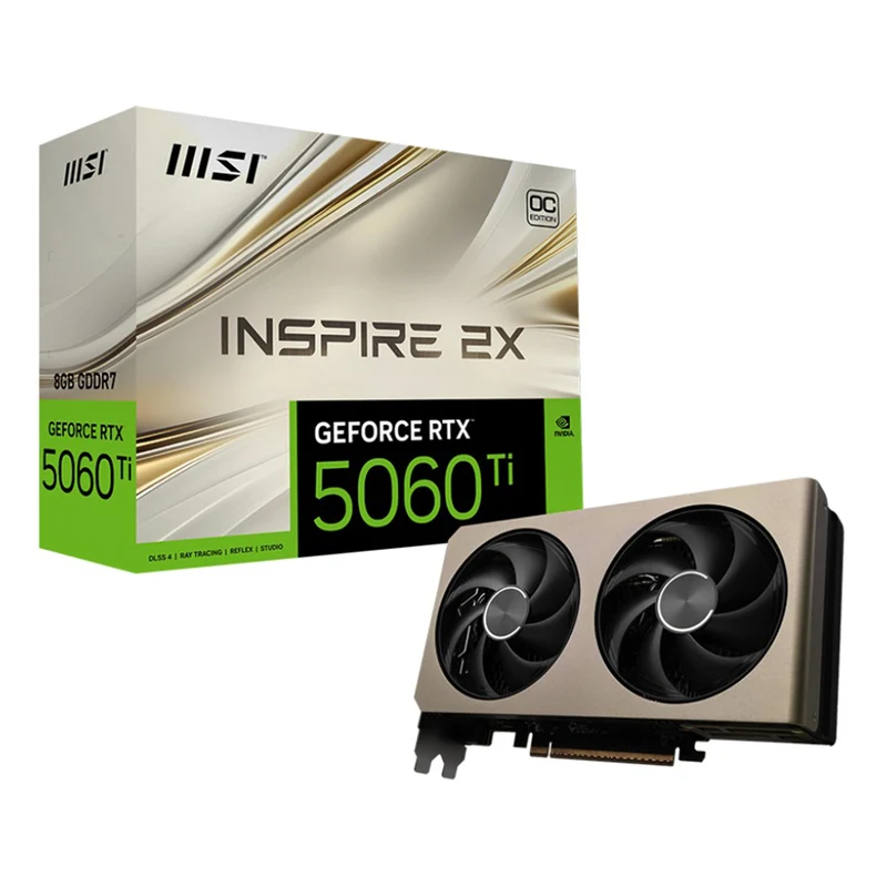 MSI Geforce RTX 5060 Ti 8GB Inspire 2X OC GDDR7 Graphics Card