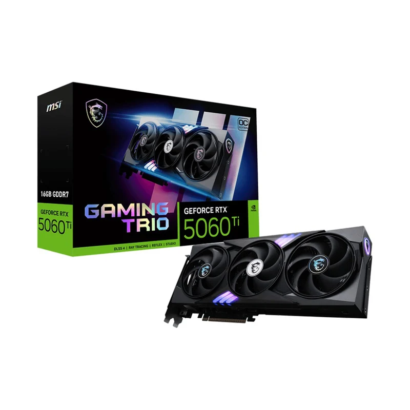 MSI GeForce RTX 5060 Ti 16GB Gaming Trio OC GDDR7 Graphics Card