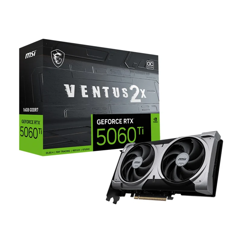 MSI Geforce RTX 5060 Ti 16GB Ventus 2x OC Plus GDDR7 Graphics Card