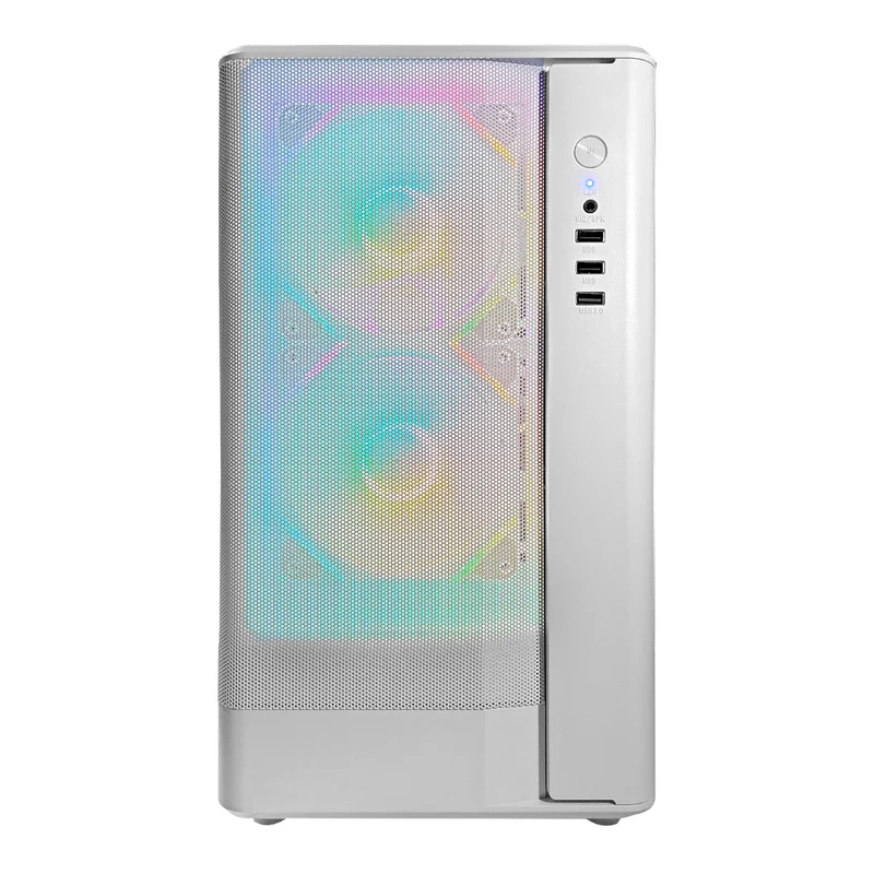 Alpha DB330M Mesh White Desktop Gaming PC | AMD Ryzen 5 5500GT | 16GB RAM | 512GB SSD | RX 6600 | Windows 11 Pro