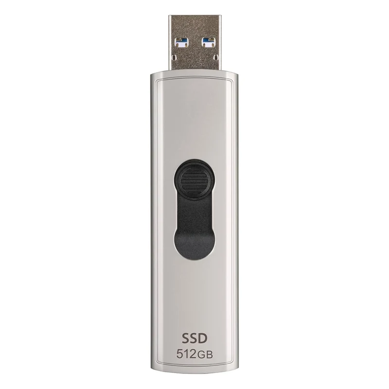 Transcend ESD320A 512GB Dual USB 10Gbps Read up to 1050MB/s Type-A Portable SSD (TS512GESD320A)