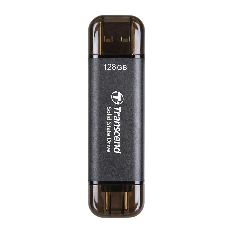 Transcend ESD310C 128GB Dual USB 10Gbps Read up to 1050MB/s Type-C/A Portable SSD (TS128GESD310C)