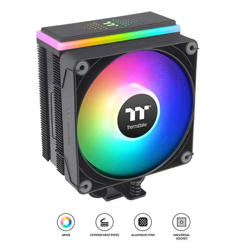 ThermalTake Astria 200 ARGB Lightning CPU Cooler (Black) (CL-P119-AL12SW-A)