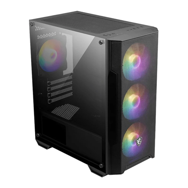 MSI MAG Forge M100A Micro-ATX Tower Case (Black)