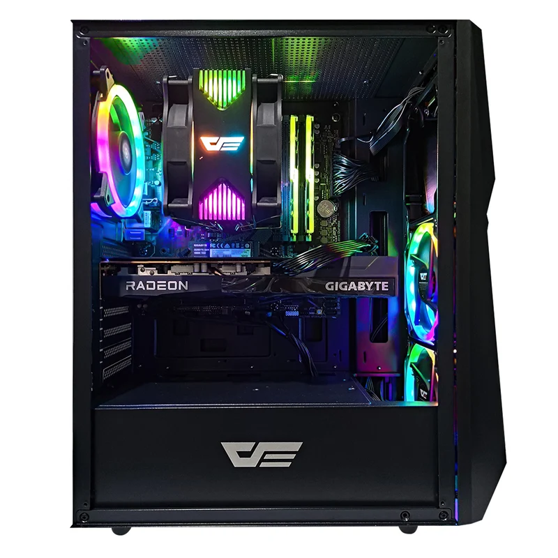 Alpha DK150 Black Desktop Gaming PC | AMD Ryzen 5 5600 | 16GB RAM | 500GB SSD | RX 6600 | Windows 11 Pro