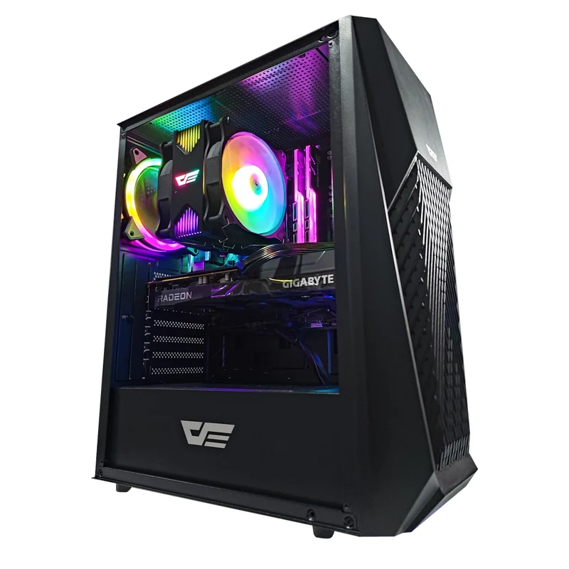 Alpha DK150 Black Desktop Gaming PC | AMD Ryzen 5 5600 | 16GB RAM | 500GB SSD | RX 6600 | Windows 11 Pro