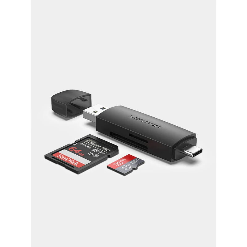 Vention 2-in-1 Type-C and USB 3.0 SD & TF Card Reader (CLKB0)