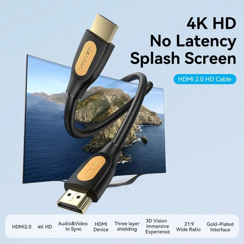 Vention HDMI Cable - (1M, 1.5M, 2M, 3M, 5M, 10M, 15M) (ALIBF, ALIBG, ALIBH, ALIBI, ALIBJ, ALIBL, ALIBN)