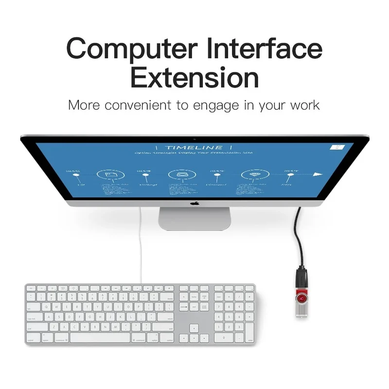 Vention USB 3.0 Extension Cable - (1M, 1.5M, 2M, 3M) (VAS-A45-B100, VAS-A45-B150, VAS-A45-B200, VAS-A45-B300)