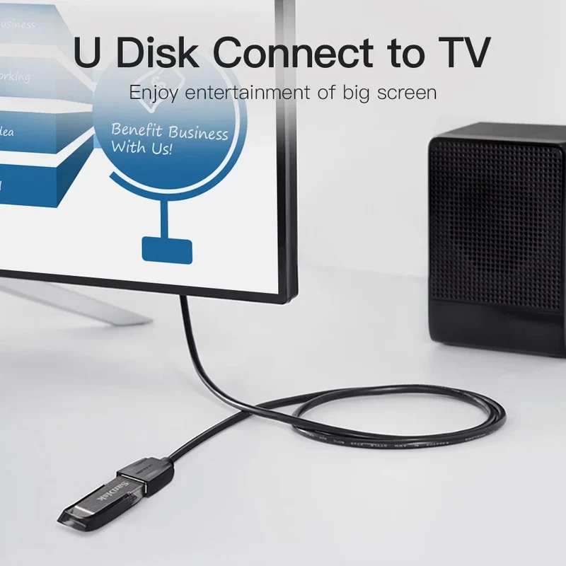 Vention USB 3.0 Extension Cable - (1M, 1.5M, 2M, 3M) (VAS-A45-B100, VAS-A45-B150, VAS-A45-B200, VAS-A45-B300)