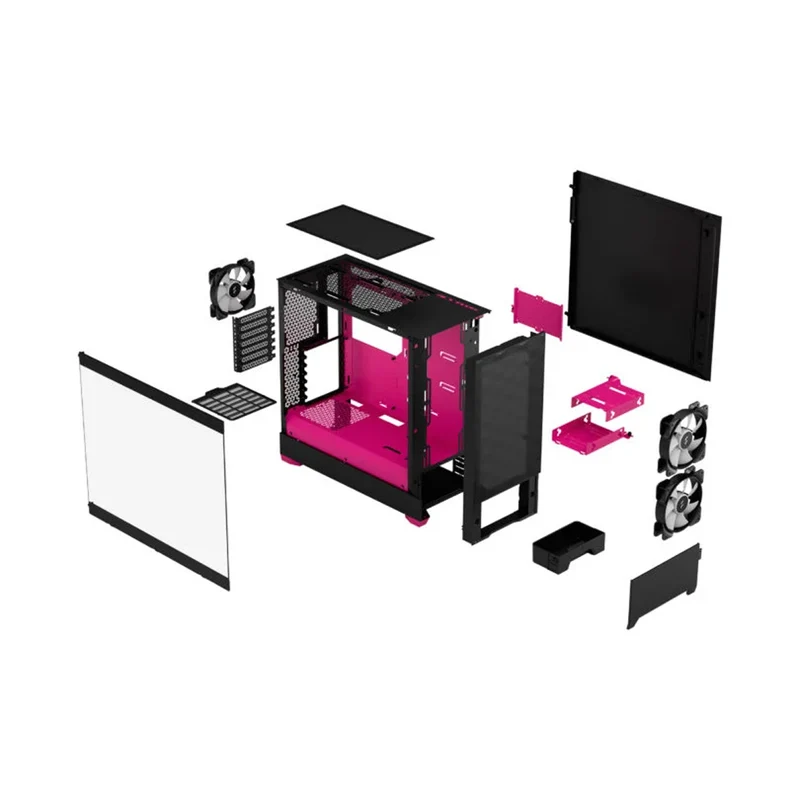 Fractal Design Pop Air Computer Case (RGB White TG Clear Tint, RGB Cyan Core TG Clear Tint, RGB Magenta Core TG Clear Tint, RGB Orange Core TG Clear Tint, RGB Black TG Clear Tint)