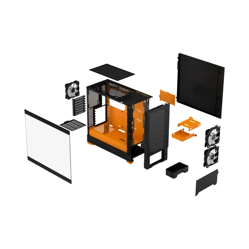 Fractal Design Pop Air Computer Case (RGB White TG Clear Tint, RGB Cyan Core TG Clear Tint, RGB Magenta Core TG Clear Tint, RGB Orange Core TG Clear Tint, RGB Black TG Clear Tint)