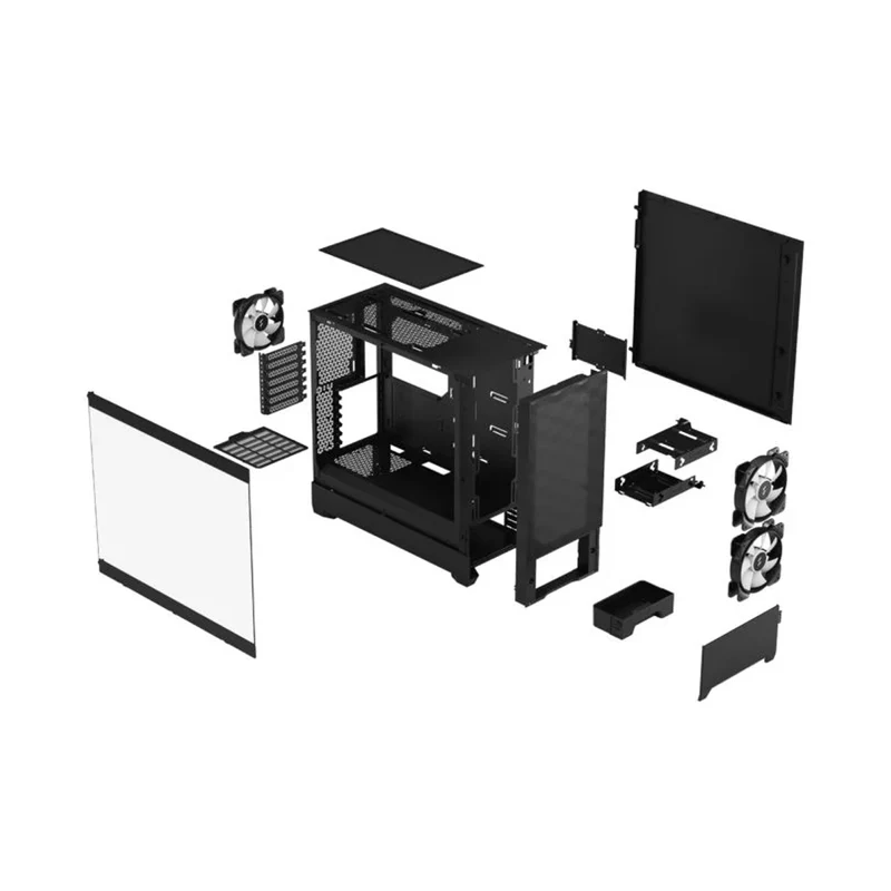 Fractal Design Pop Air Computer Case (RGB White TG Clear Tint, RGB Cyan Core TG Clear Tint, RGB Magenta Core TG Clear Tint, RGB Orange Core TG Clear Tint, RGB Black TG Clear Tint)